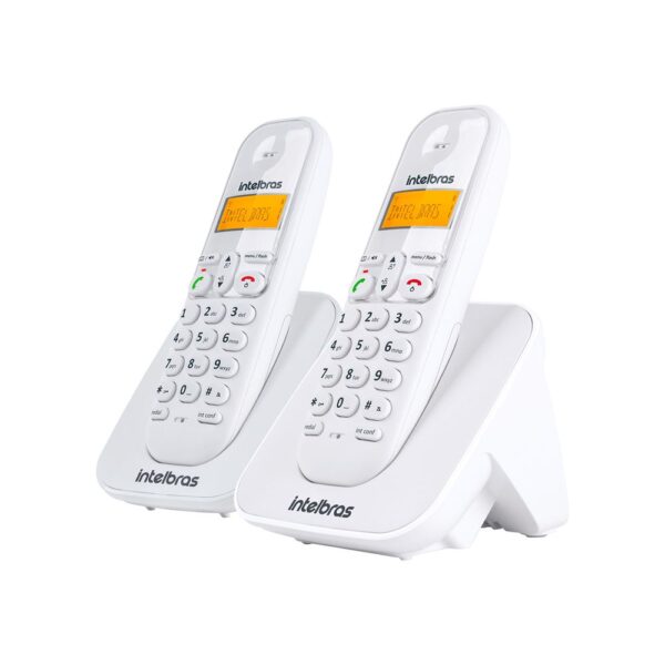 Combo Telefone sem fio + Ramal Intelbras TS 3112 Branco