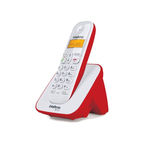 Telefone sem Fio Digital Intelbras TS 3110 Vermelho