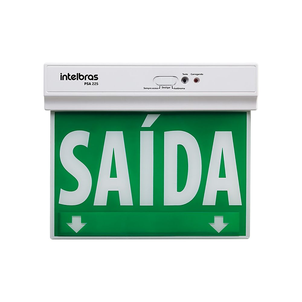 Placa de Sinalização Sempre Acesa Intelbras PSA 225 Dupla Face Placa de Sinalização Sempre Acesa Intelbras PSA 225 Dupla Face