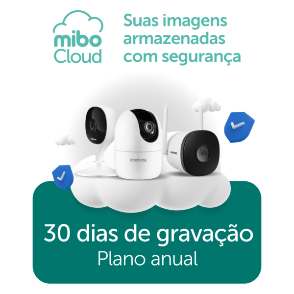 Plano de Gravação em nuvem para Mibo Cloud - 30 dias Anual