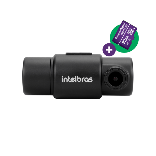 Kit Câmera Veicular Full HD Intelbras DC 3201 c/ microSD 32GB