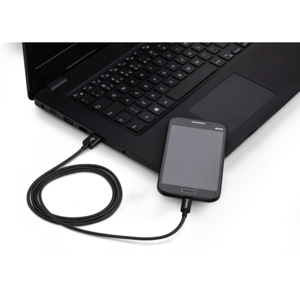 Cabo USB - Micro USB 1,2m PVC Preto Intelbras EUAB 12PP