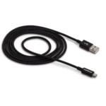 Cabo USB - Micro USB 1,5m Nylon Preto Intelbras EUAB 15NP