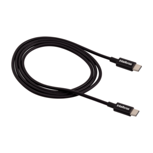 Cabo USB-C - USB-C 1,2m PVC Preto Intelbras EUCC 12PP