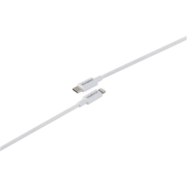 Cabo USB-C - Lightning 1,2m PVC branco Intelbras EUCL 12PB