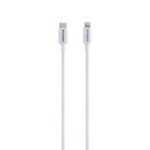 Cabo USB-C - Lightning 1,2m PVC branco Intelbras EUCL 12PB