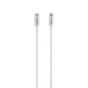 Cabo USB-C - Lightning 1,2m PVC branco Intelbras EUCL 12PB