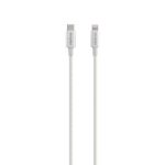 Cabo USB-C - Lightning 1,5m nylon branco Intelbras EUCL 15NB