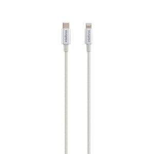 Cabo USB-C - Lightning 1,5m nylon branco Intelbras EUCL 15NB