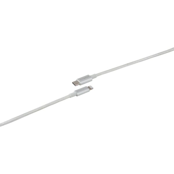 Cabo USB-C - Lightning 1,5m nylon branco Intelbras EUCL 15NB
