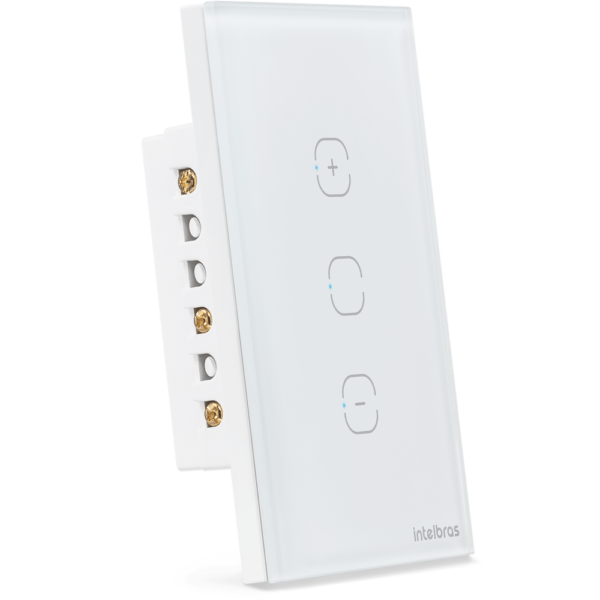 Interruptor Dimmer Smart Wi-Fi Touch Intelbras EWS 1101 Branco