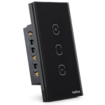 Interruptor Dimmer Smart Wi-Fi Touch Intelbras EWS 1101 Preto