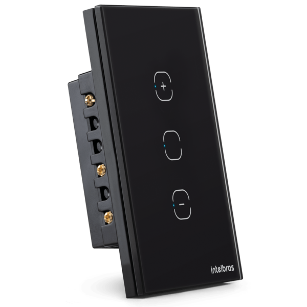 Interruptor Dimmer Smart Wi-Fi Touch Intelbras EWS 1101 Preto