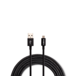 Cabo USB - Micro USB 1,5m Nylon Preto Intelbras EUAB 15NP