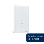 Interruptor Dimmer Smart Wi-Fi Touch Intelbras EWS 1101 Branco