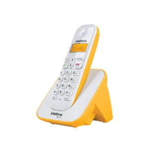 Telefone Sem fio Intelbras  3110 - Branco e Amarelo