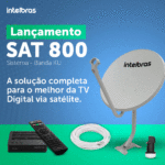 Sistema Banda KU Intelbras SAT 800