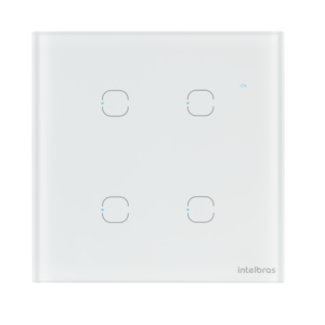 Interruptor Smart Wi-Fi Touch 4 teclas EWS 1004 Branco