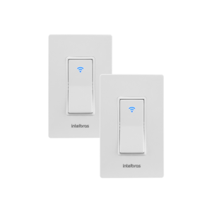Kit Interruptor Smart Wi-fi para Iluminação Intelbras EWS 101 I - 2 unidades