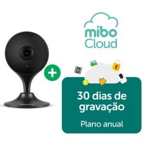 Kit Câmera Wi-Fi Interna iM3 Black + Gravação em Nuvem Mibo Cloud 30 dias Anual
