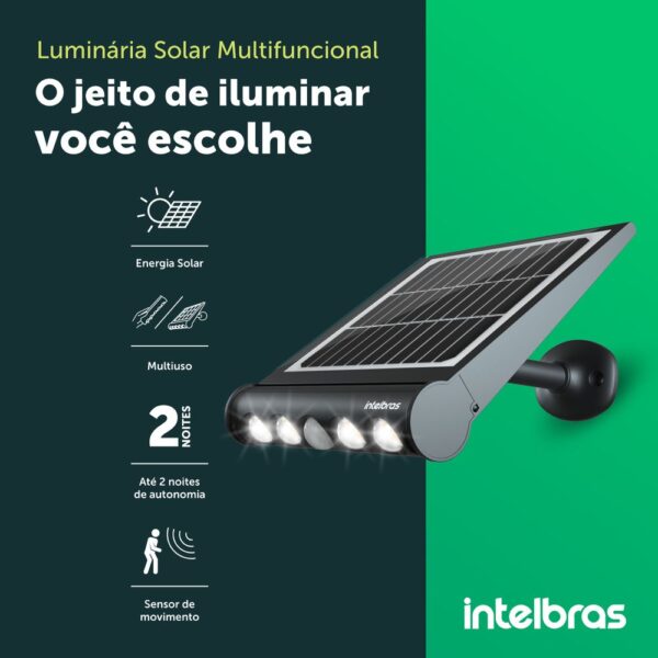 Luminária Solar Multifuncional Intelbras LSM 950