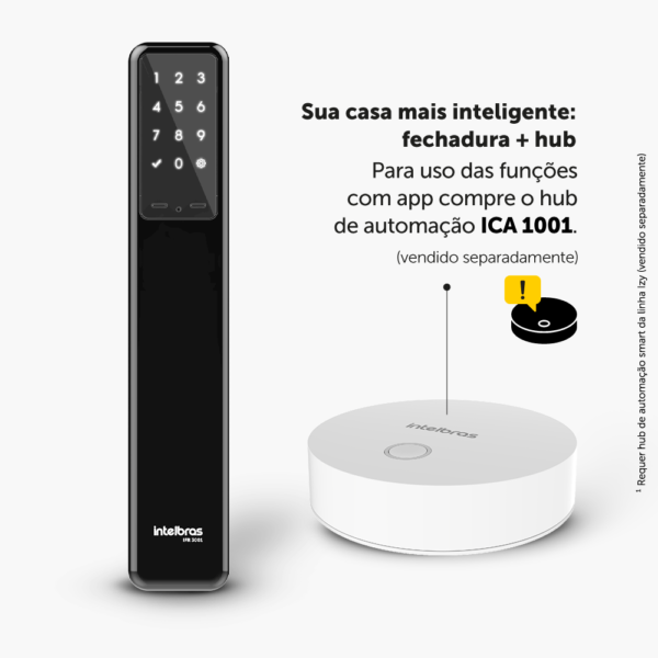 Fechadura Smart de Embutir s/Maçaneta Intelbras IFR 3001