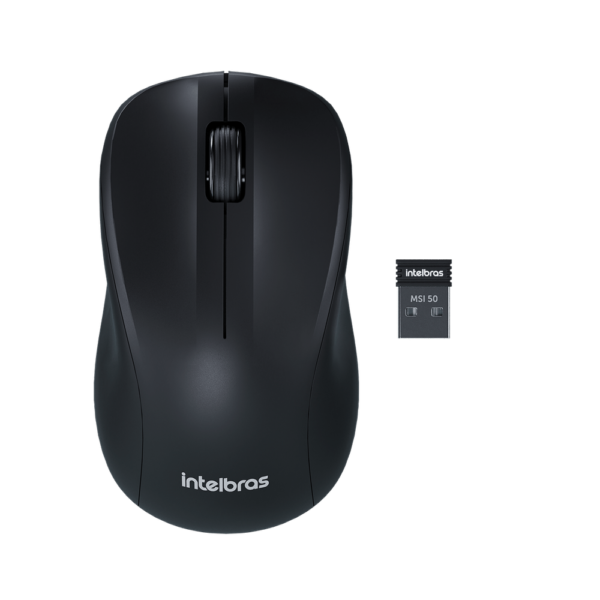 Mouse Intelbras MSI50  Sem Fio Preto