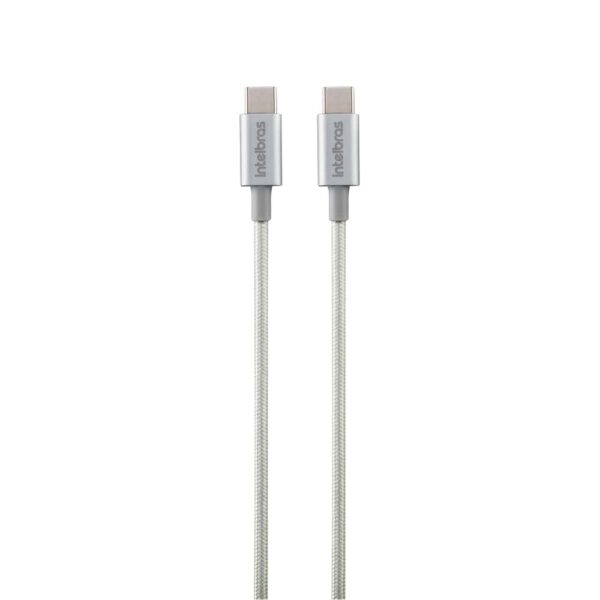 Cabo USB-C - USB-C 1,5m nylon branco Intelbras EUCC 15NB