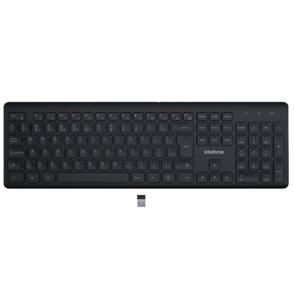 Kit Teclado e Mouse Intelbras CSI50 Sem Fio Preto