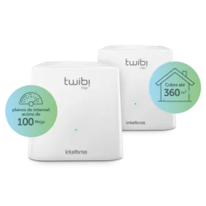 Kit Roteador Twibi Giga Wi-Fi 5 Mesh Intelbras