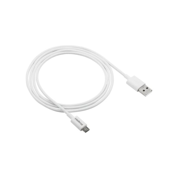 Cabo USB - Micro USB 1,2m PVC branco Intelbras EUAB 12PB