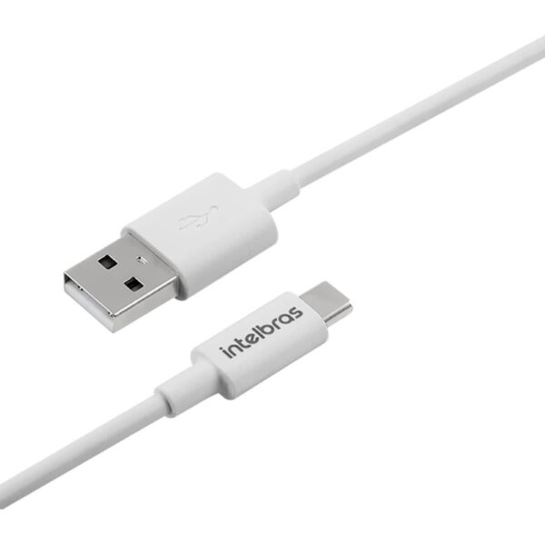 Cabo USB - USB-C 1,2m PVC branco Intelbras EUAC 12PB